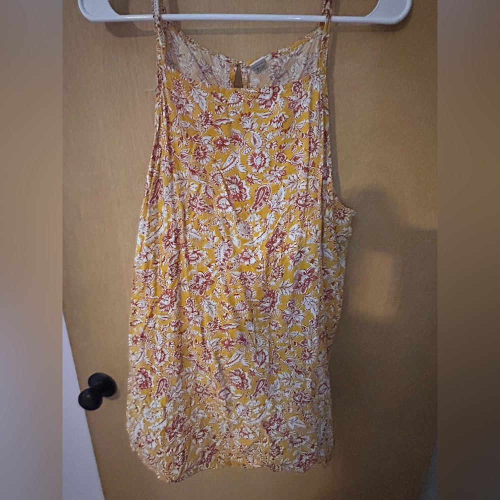 Old Navy Yellow and Red Floral Dress